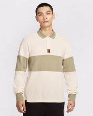 Áo Polo Nike Nam Chính Hãng - Heritage Tennis Long-Sleeve Polo - Màu be | JapanSport HQ1749-110
