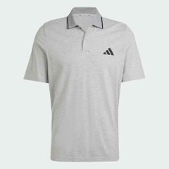 Áo Polo Adidas Nam Chính Hãng - Piqué Small Logo Essentials Polo Shirt - Màu Xám | JapanSport JE9022
