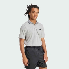 Áo Polo Adidas Nam Chính Hãng - Piqué Small Logo Essentials Polo Shirt - Màu Xám | JapanSport JE9022