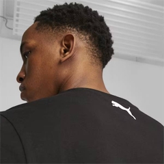 Áo Dài Tay Nam Chính Hãng - Men's Basketball Wear Blue Print Graphic Long Sleeve T-Shirt - Đen | JapanSport 622102-01