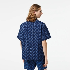 Áo Polo Lacoste Chính hãng - Short Sleeve Vintage Print Shirt - Màu Navy | JapanSport CH5793-51-F65