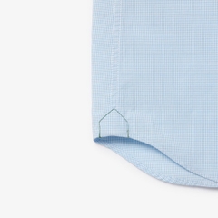 Áo Polo Lacoste Chính hãng - Gingham Fit Short-Sleeve Shirt - Màu Xanh | JapanSport CH5622-51-F6Z