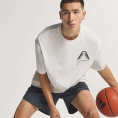 Áo Phông Adidas Chính hãng - ÁO THUN ANTHONY EDWARDS GFX SCHEMATIC - Màu Trắng | JapanSport KB7256