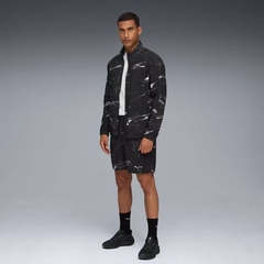 Áo Khoác Puma Chính Hãng - Running Velocity AOP Jacket Men's Running Wear Jersey - Màu Đen | JapanSport 528234-01