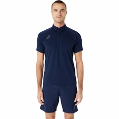 Áo Polo Asics Chính Hãng - XX DRY cotton POLO SHIRT Midnight - Màu Navy | JapanSport 2101A214-405