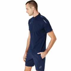 Áo Polo Asics Chính Hãng - XX DRY cotton POLO SHIRT Midnight - Màu Navy | JapanSport 2101A214-405