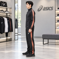 Bộ thể thao nam Asics Chính hãng - Training Jacket Slim và Cross Pants- Màu Xanh | JapanSport 2031A778 + 2031C002-002