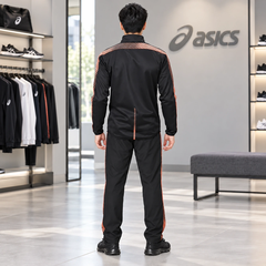 Bộ thể thao nam Asics Chính hãng - Training Jacket Slim và Cross Pants- Màu Xanh | JapanSport 2031A778 + 2031C002-002