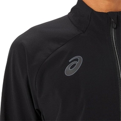 Áo Khoác Asics Chính Hãng - Soccer Wear Stretch Cross Soccer Full Zip Jacket - Màu đen | JapanSport 2101A263-001