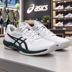 Giày Tennis Asics Nam Chính hãng - GAME FF | Nam | White/Saxon Green | JapanSport 1041A489-100