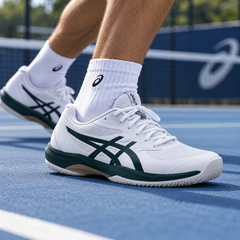 Giày Tennis Asics Nam Chính hãng - GAME FF | Nam | White/Saxon Green | JapanSport 1041A489-100