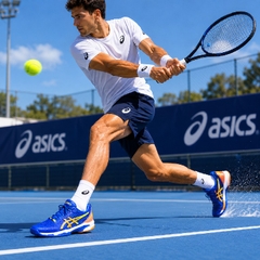 Giày Tennis Asics Nam Chính hãng - SOLUTION SPEED FF 2 - Màu Xanh | JapanSport 1041A391-960