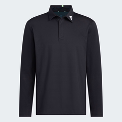 Áo Dài Tay Adidas Nam Chính Hãng - Jacquard Polo Long Sleeve - Màu Đen | JapanSport JN1238