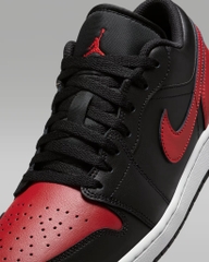 Giày Nam Nike Chính Hãng - Air Jordan 1 Low - Màu Đen Đỏ | JapanSport 553558-067