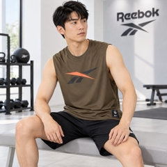 Áo Ba Lỗ Reebok Chính Hãng - Basketball Logo Men's Tank - Màu Olive | JapanSport 100242061