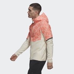 Áo khoác hoodie Adidas Nam Chính Hãng - Designed for Gameday Full-Zip Hoodie - Đỏ/Trắng | JapanSport HL3851
