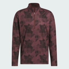 Áo Khoác Adidas Chính Hãng - Go-To Printed Quarter-Zip Sweatshirt - Màu Đỏ | JapanSport IK3018