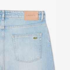 Quần Dài Lacoste Chính hãng - 5 Pocket Straight Cut Indigo Jeans - Màu Xanh Trắng | JapanSport HH2321-51-MKU