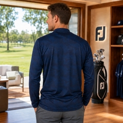 Áo Dài Tay FOOTJOY Chính Hãng - Footwear Motif Print Mock Neck - Màu Navy | JapanSport 32179 FJ-F24-S03