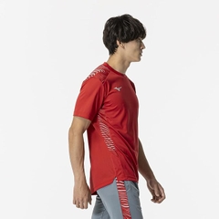 Áo Phông Mizuno Chính Hãng - Short-Sleeved Field Shirt - Màu Đỏ | JapanSport P2MAB040-66