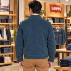 Áo Khoác Levi's Chính Hãng -  Levi’s Corduroy Bomber Jacket -Grey  | JapanSport   LM3OC275-gry