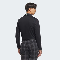 Áo Dài Tay Adidas Nam Chính Hãng - Jacquard Polo Long Sleeve - Màu Đen | JapanSport JN1238