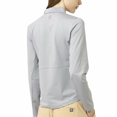 Áo Golf Polo FootJoy Nữ Chính Hãng - Side Mesh Sun Protection Long-Sleeve Shirt - Màu Xám | Japansport 34816-FJW-S25-S09