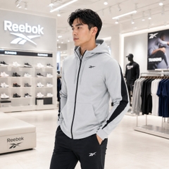 Áo Khoác Reebok Chính Hãng - SWEATSHIRT DreamBlend FZ Hoodie - Màu Xám | JapanSport H49870