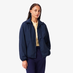Áo Khoác Lacoste nữ Chính hãng - Hooded Track Jacket - Màu Navy | JapanSport BF8415-51-166