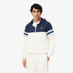 Áo Khoác Lacoste Chính hãng - Tennis Water-Repellent Hooded Jacket - Màu Trắng | JapanSport  BH4776-51-7KI