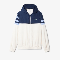Áo Khoác Lacoste Chính hãng - Tennis Water-Repellent Hooded Jacket - Màu Trắng | JapanSport  BH4776-51-7KI