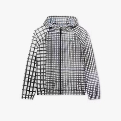 Áo Khoác Lacoste Chính hãng - Men's Lightweight Crocodile Print Sport Jacket - Màu Trắng/Đen | JapanSport BH8918-51-AJ8