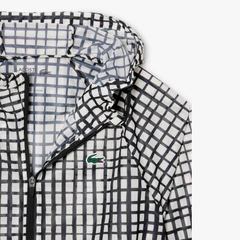 Áo Khoác Lacoste Chính hãng - Men's Lightweight Crocodile Print Sport Jacket - Màu Trắng/Đen | JapanSport BH8918-51-AJ8