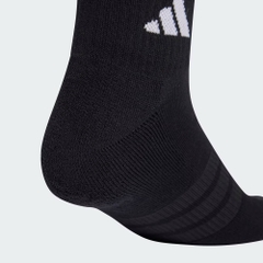 Set Tất Adidas Chính Hãng - BỘ 3 ĐÔI TẤT CỔ CHÂN THỂ THAO CÓ ĐỆM - Màu Đen | JapanSport KC9633