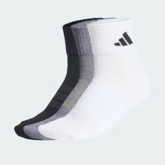 Set Tất Adidas Chính Hãng - BỘ 3 ĐÔI TẤT CỔ CHÂN THỂ THAO CÓ ĐỆM - Màu Đen/Xám/Trắng | JapanSport KC9631