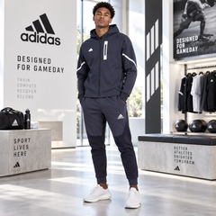 Bộ thể thao nam Adidas Chính Hãng - DESIGNED FOR GAMEDAY- Xanh/Đen | JapanSport IC8046 HE5039