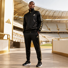 Bộ thể thao cao cấp  Adidas Chính hãng - Stadium Gold Track Suit - Màu đen | JapanSport KA1254 + KA1260