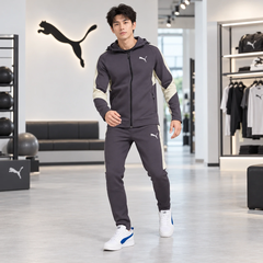 Bộ thể thao Puma Nam Chính Hãng - EVOSTRIPE - Màu xám | JapanSport 684110+684112-69