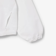 Áo Khoác Lacoste Chính hãng - Cropped Zip-Up Hooded Jacket - Màu Trắng | JapanSport BF9824-51-001