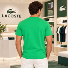 Áo Phông Lacoste nam Chính hãng - Men's Ultra Dry Printed Sport - Màu Xanh  | JapanSport TH8916-51-SIW