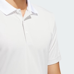 Áo Polo Golf Adidas Nam Chính Hãng - Adi Performance Heathered Polo Shirt - Màu Trắng | JapanSport IU4487