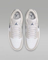 Giày Nike Chính Hãng - Air Jordan 1 Low - Màu Trắng Xám | JapanSport 553558-146