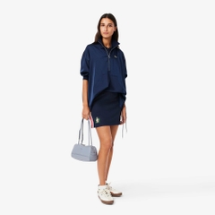 Chân Váy Lacoste Nữ Chính Hãng - Textured piqué skirt - Màu Navy | JapanSport JF0522-51-166