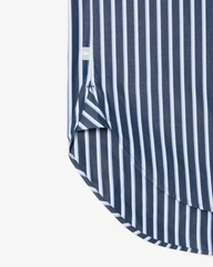 Áo Sơ Mi Lacoste Chính Hãng - Oversized Cotton Poplin Shirt - Màu Navy | JapanSport CF0215-51-6GI