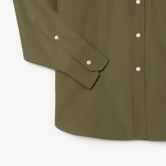 Áo Sơ Mi Lacoste Chính Hãng - Lacoste Women's Loose Fit Cotton Poplin Shirt - Màu Xanh | JapanSport CF0215-51-E9F