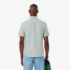 Áo Sơ Mi Lacoste Chính Hãng - Regular Fit Oxford Shirt- Màu Green | JapanSport CH1917-51-737