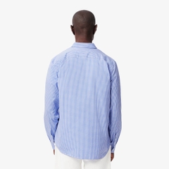 Áo Sơ Mi Lacoste Chính Hãng - Regular Fit Checked Cotton Shirt - Màu Xanh | JapanSport CH2932-51-F6Z