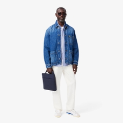 Áo Sơ Mi Lacoste Chính Hãng - Regular Fit Checked Cotton Shirt - Màu Xanh | JapanSport CH2932-51-F6Z