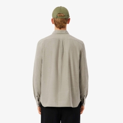 Áo Sơ Mi Lacoste Chính Hãng -  Regular Fit Cotton Shirt - Màu Xám | JapanSport  CH5152-51-J1K