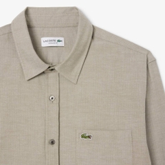 Áo Sơ Mi Lacoste Chính Hãng -  Regular Fit Cotton Shirt - Màu Xám | JapanSport  CH5152-51-J1K